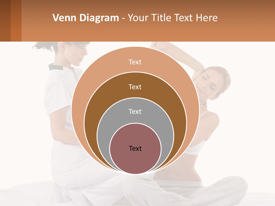 A Woman Doing Yoga With Another Woman In The Background PowerPoint Template