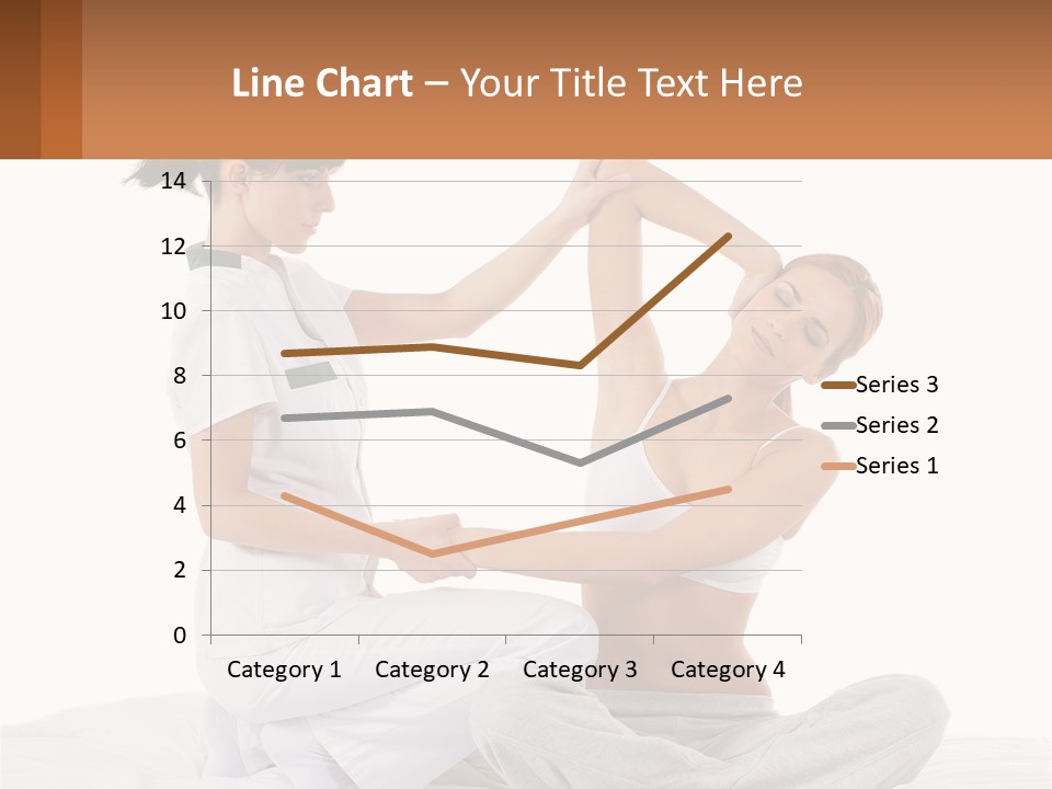 A Woman Doing Yoga With Another Woman In The Background PowerPoint Template