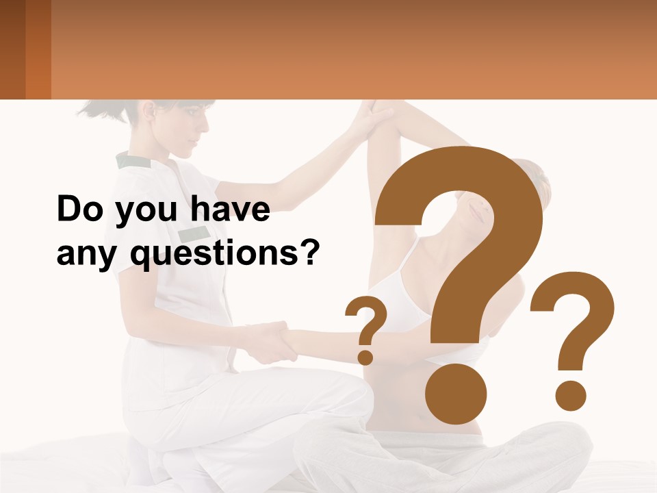 A Woman Doing Yoga With Another Woman In The Background PowerPoint Template