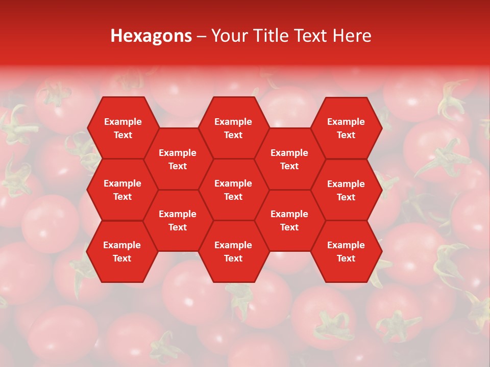 A Large Pile Of Red Tomatoes Powerpoint Template PowerPoint Template