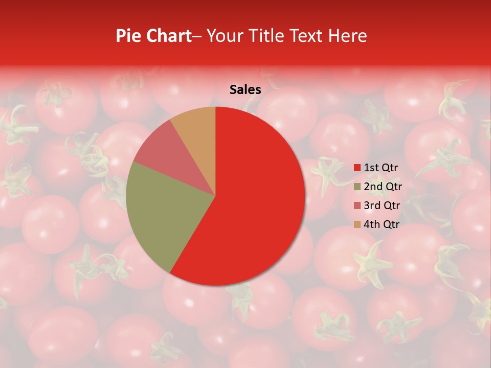 A Large Pile Of Red Tomatoes Powerpoint Template PowerPoint Template