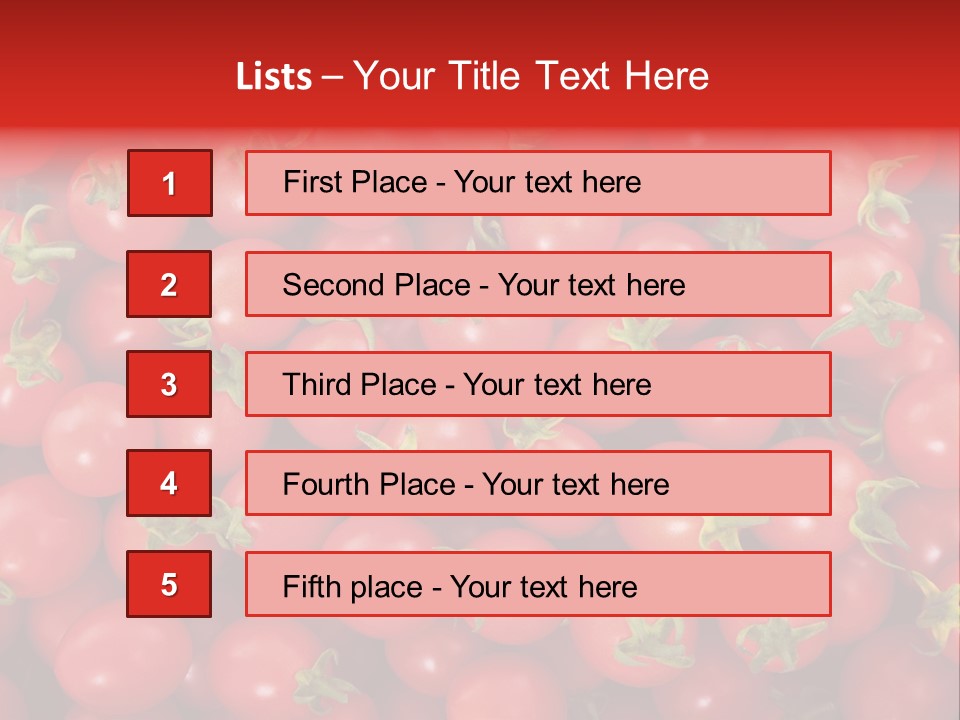 A Large Pile Of Red Tomatoes Powerpoint Template PowerPoint Template