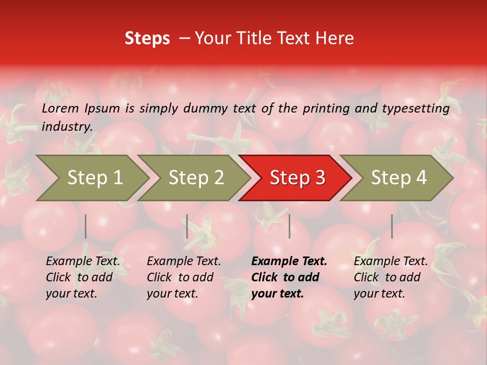 A Large Pile Of Red Tomatoes Powerpoint Template PowerPoint Template