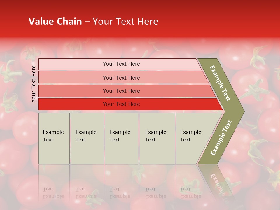 A Large Pile Of Red Tomatoes Powerpoint Template PowerPoint Template