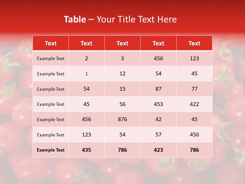 A Large Pile Of Red Tomatoes Powerpoint Template PowerPoint Template