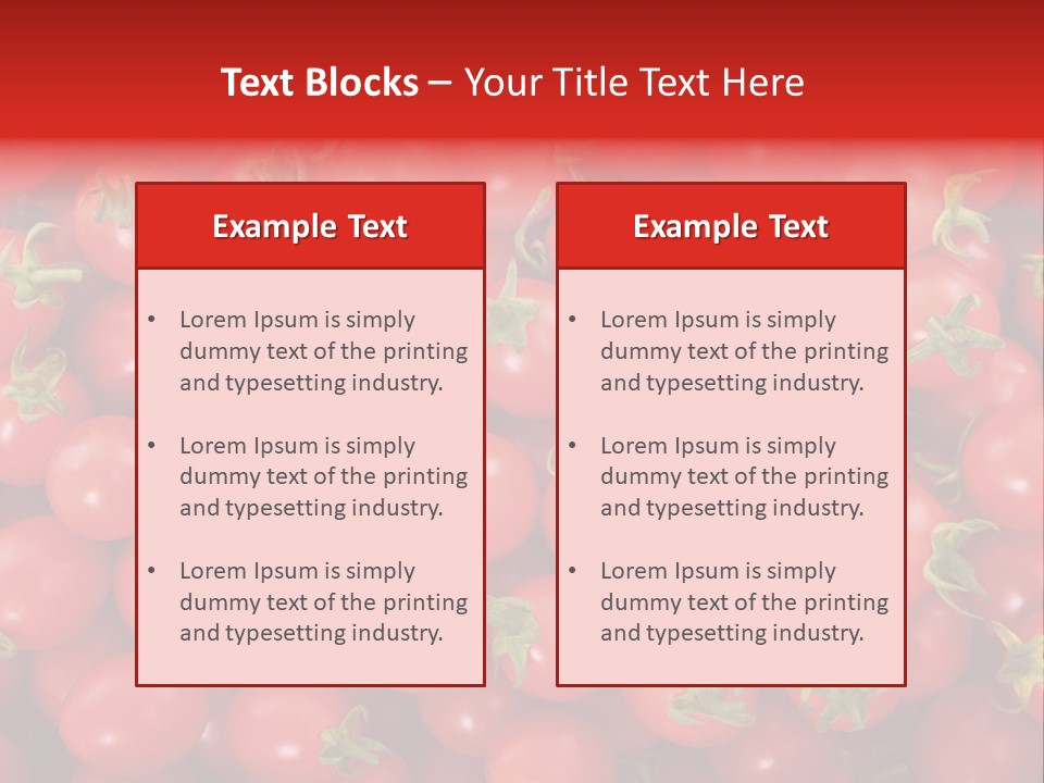 A Large Pile Of Red Tomatoes Powerpoint Template PowerPoint Template