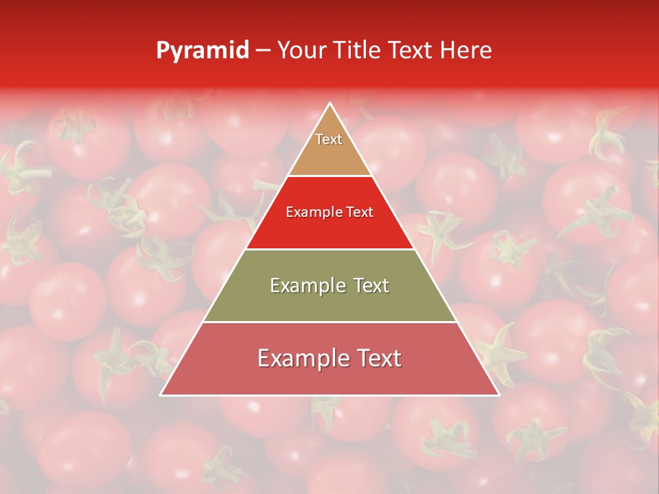 A Large Pile Of Red Tomatoes Powerpoint Template PowerPoint Template