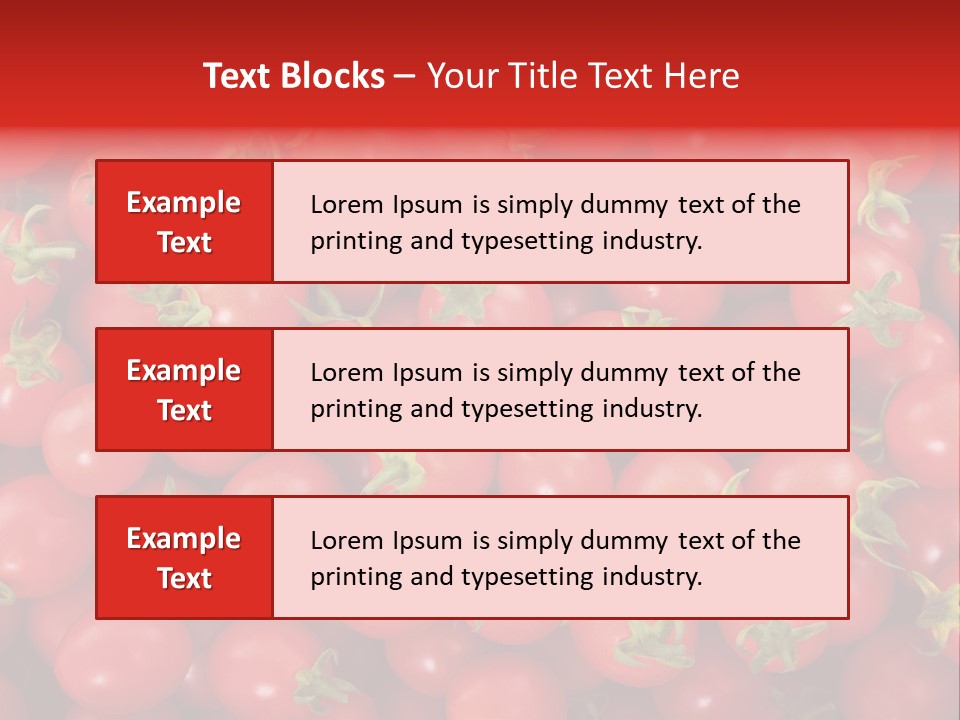 A Large Pile Of Red Tomatoes Powerpoint Template PowerPoint Template