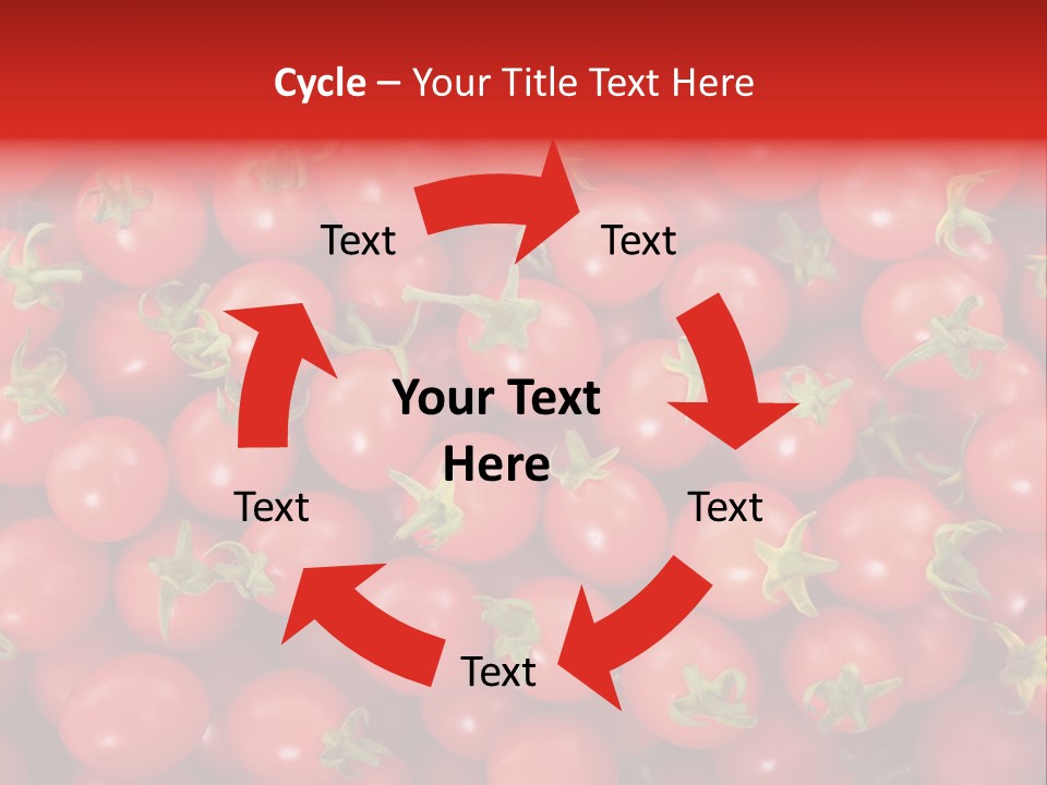 A Large Pile Of Red Tomatoes Powerpoint Template PowerPoint Template