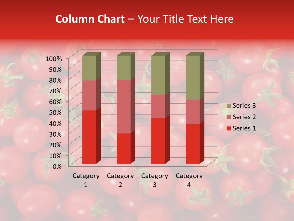 A Large Pile Of Red Tomatoes Powerpoint Template PowerPoint Template