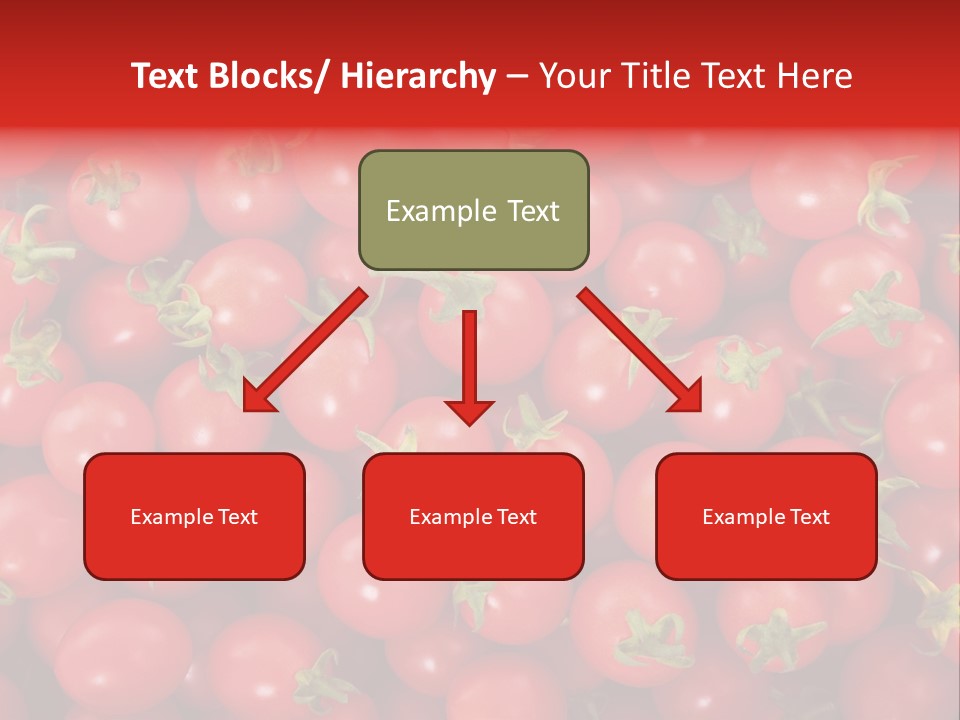 A Large Pile Of Red Tomatoes Powerpoint Template PowerPoint Template
