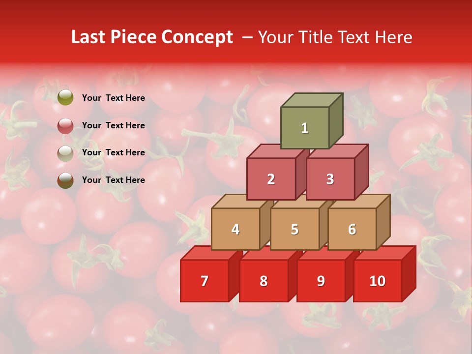A Large Pile Of Red Tomatoes Powerpoint Template PowerPoint Template
