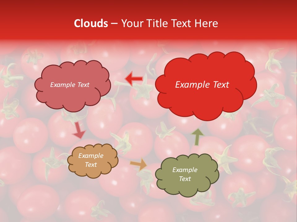 A Large Pile Of Red Tomatoes Powerpoint Template PowerPoint Template