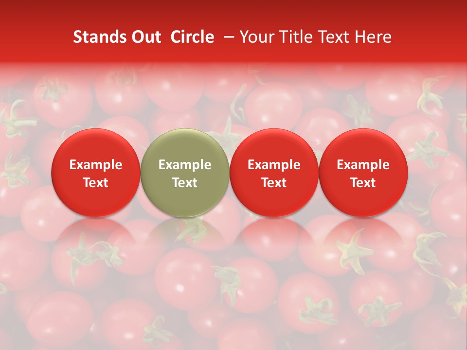 A Large Pile Of Red Tomatoes Powerpoint Template PowerPoint Template