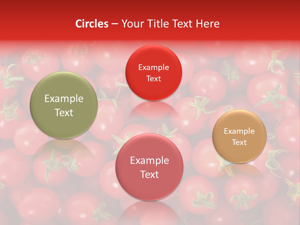 A Large Pile Of Red Tomatoes Powerpoint Template PowerPoint Template