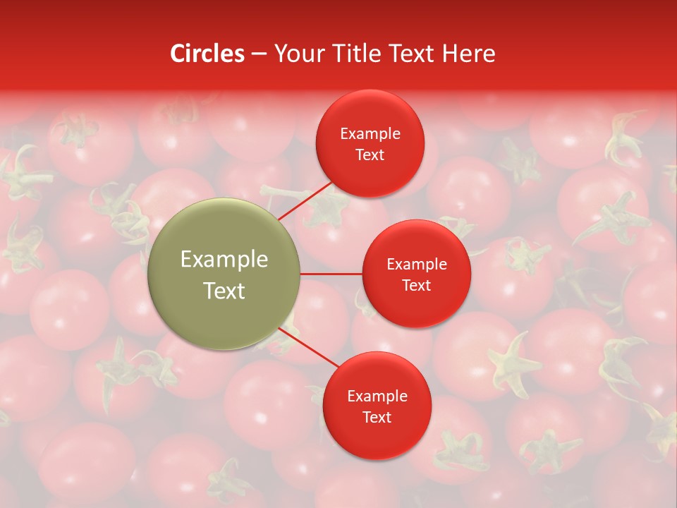 A Large Pile Of Red Tomatoes Powerpoint Template PowerPoint Template