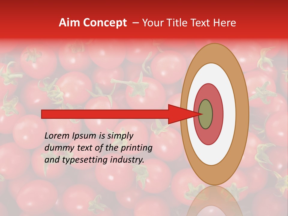 A Large Pile Of Red Tomatoes Powerpoint Template PowerPoint Template