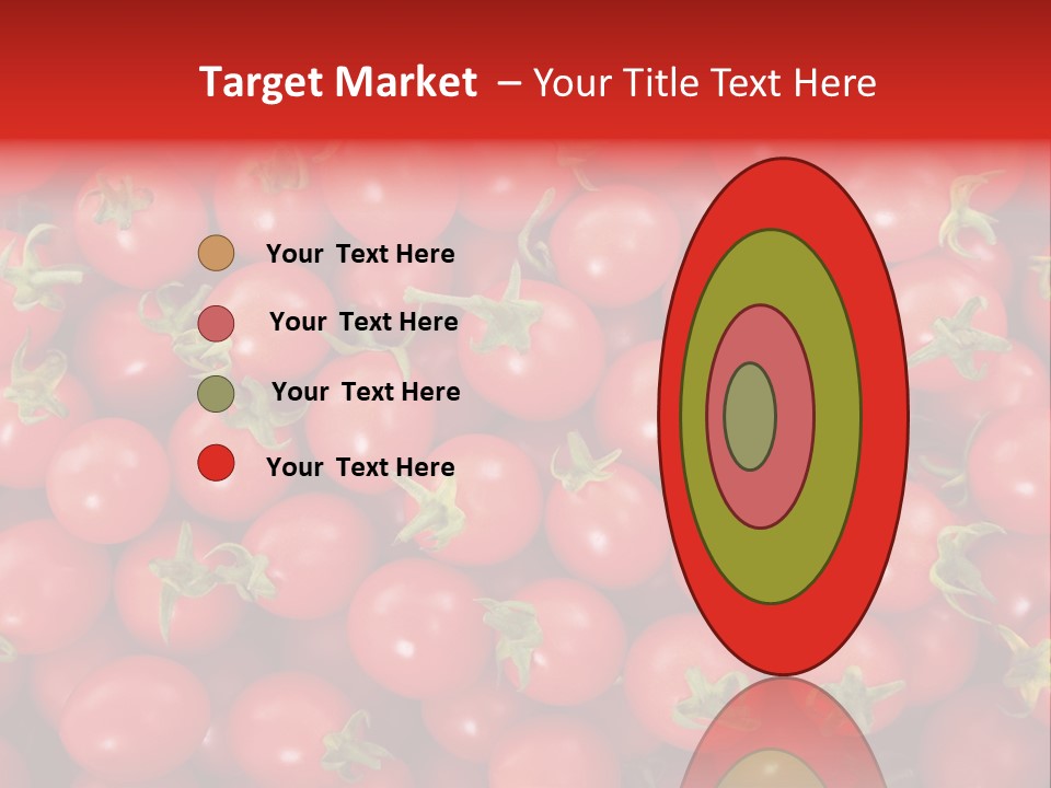 A Large Pile Of Red Tomatoes Powerpoint Template PowerPoint Template