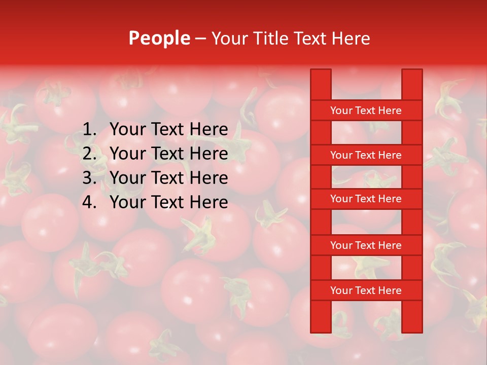 A Large Pile Of Red Tomatoes Powerpoint Template PowerPoint Template