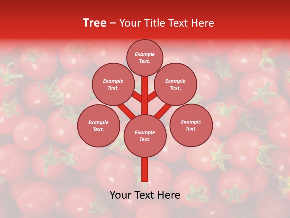 A Large Pile Of Red Tomatoes Powerpoint Template PowerPoint Template