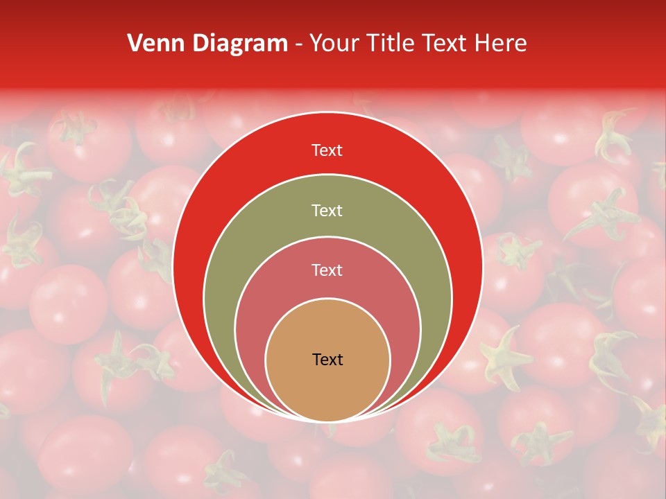 A Large Pile Of Red Tomatoes Powerpoint Template PowerPoint Template