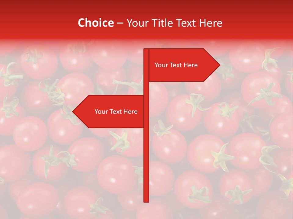 A Large Pile Of Red Tomatoes Powerpoint Template PowerPoint Template