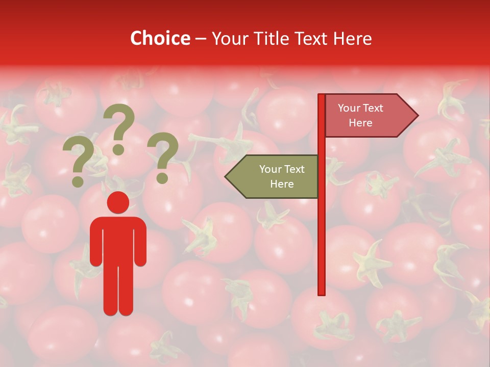A Large Pile Of Red Tomatoes Powerpoint Template PowerPoint Template