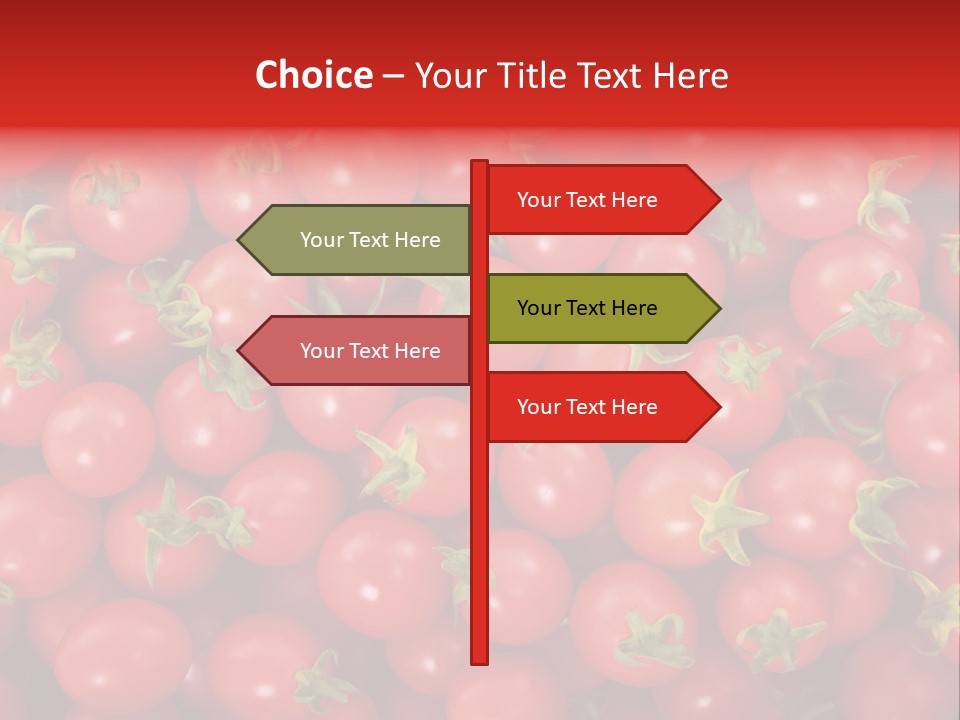 A Large Pile Of Red Tomatoes Powerpoint Template PowerPoint Template