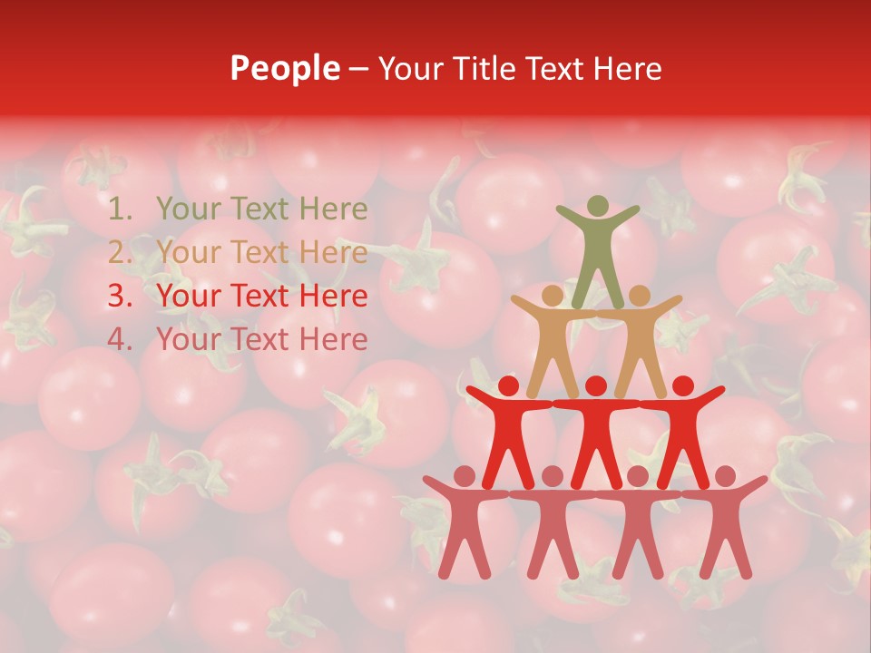 A Large Pile Of Red Tomatoes Powerpoint Template PowerPoint Template