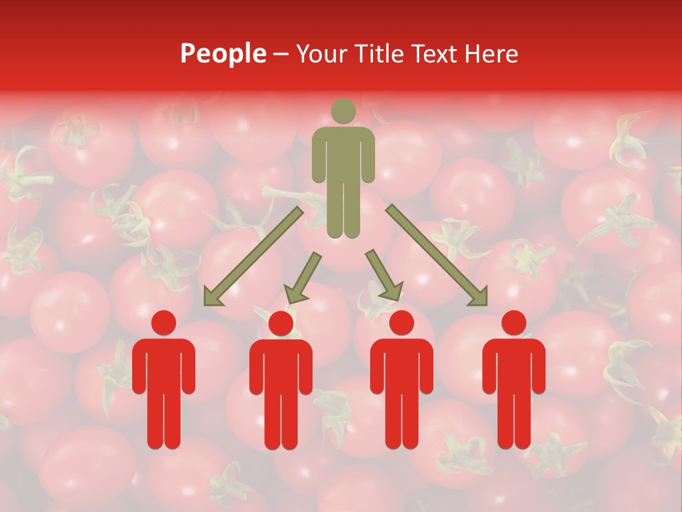 A Large Pile Of Red Tomatoes Powerpoint Template PowerPoint Template
