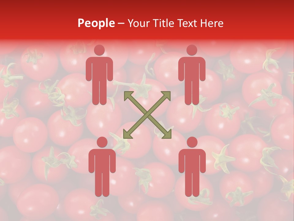 A Large Pile Of Red Tomatoes Powerpoint Template PowerPoint Template