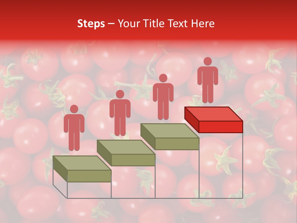 A Large Pile Of Red Tomatoes Powerpoint Template PowerPoint Template