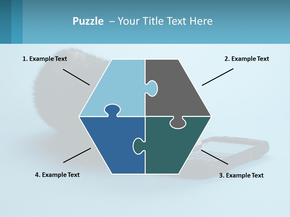 A Ferret Looking At A Cell Phone On A Blue Background PowerPoint Template