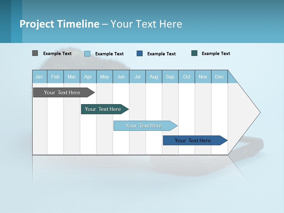 A Ferret Looking At A Cell Phone On A Blue Background PowerPoint Template