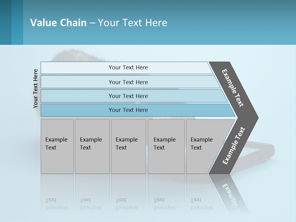 A Ferret Looking At A Cell Phone On A Blue Background PowerPoint Template