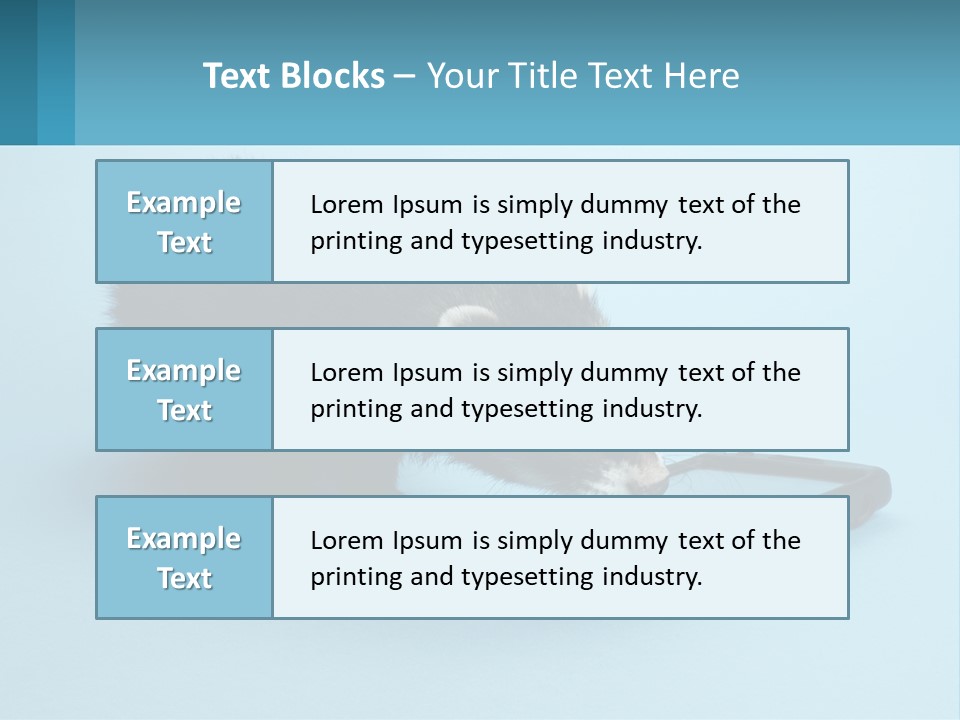 A Ferret Looking At A Cell Phone On A Blue Background PowerPoint Template