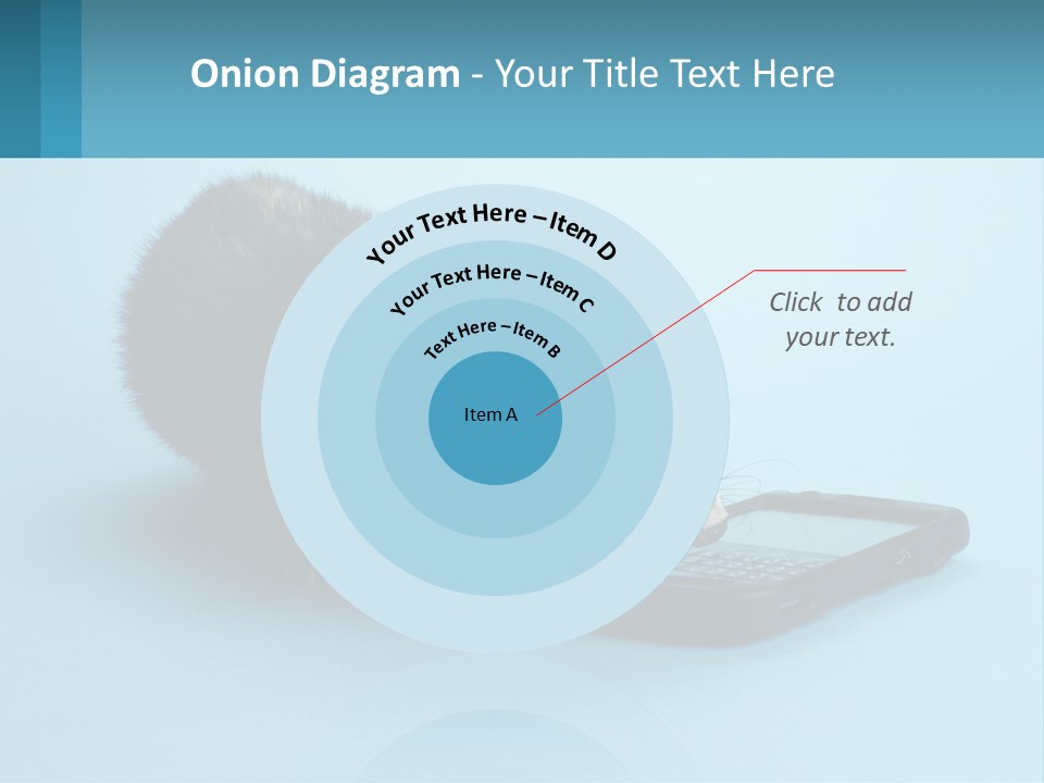 A Ferret Looking At A Cell Phone On A Blue Background PowerPoint Template