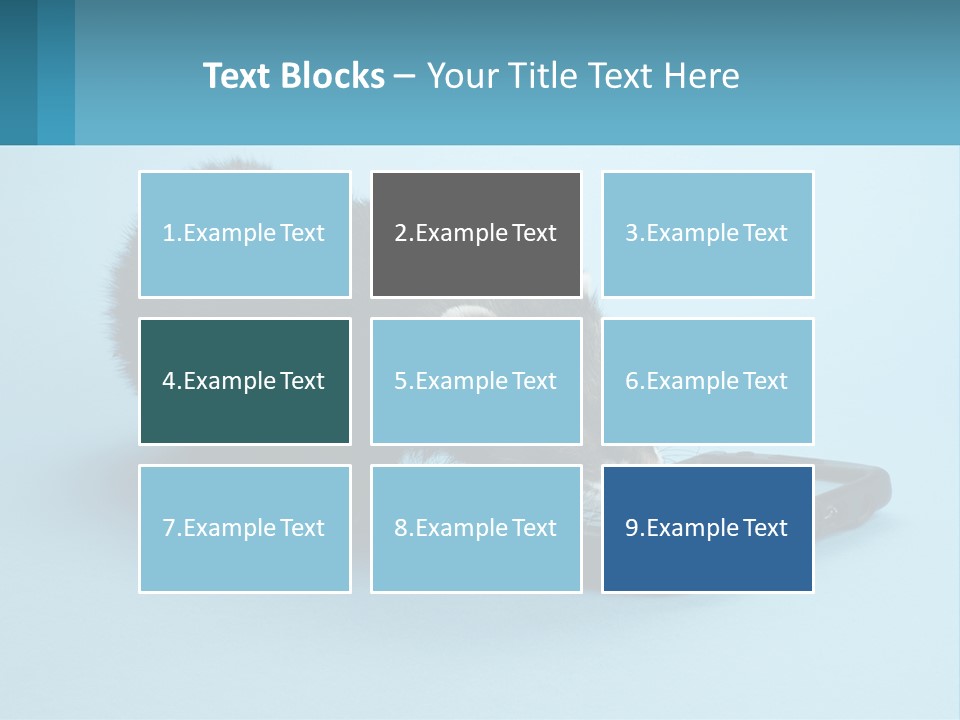 A Ferret Looking At A Cell Phone On A Blue Background PowerPoint Template