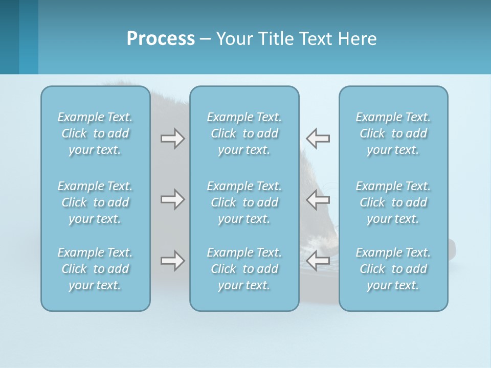 A Ferret Looking At A Cell Phone On A Blue Background PowerPoint Template
