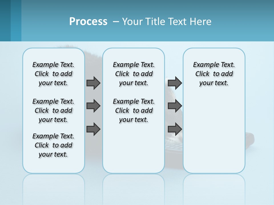 A Ferret Looking At A Cell Phone On A Blue Background PowerPoint Template