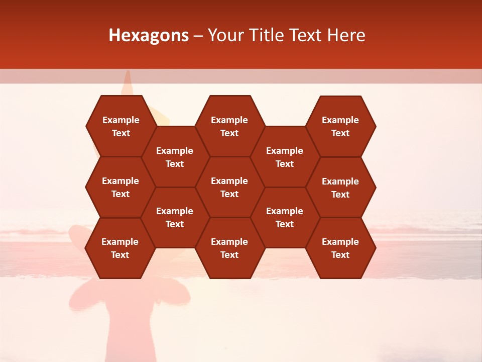 A Person Doing Yoga On The Beach With The Sun In The Background PowerPoint Template