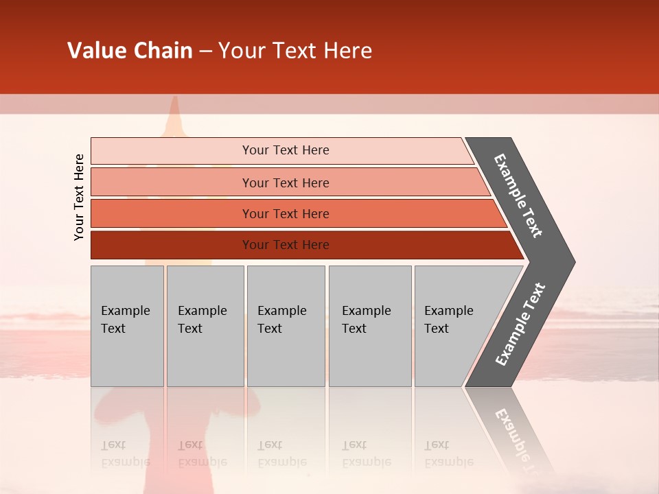 A Person Doing Yoga On The Beach With The Sun In The Background PowerPoint Template