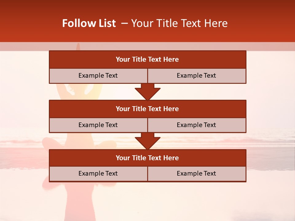 A Person Doing Yoga On The Beach With The Sun In The Background PowerPoint Template