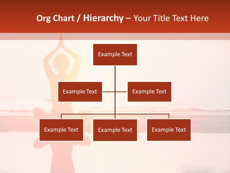 A Person Doing Yoga On The Beach With The Sun In The Background PowerPoint Template