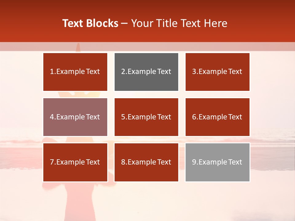 A Person Doing Yoga On The Beach With The Sun In The Background PowerPoint Template