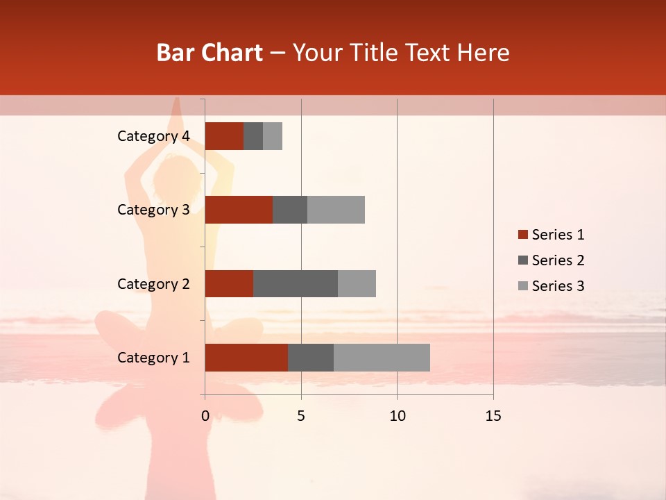 A Person Doing Yoga On The Beach With The Sun In The Background PowerPoint Template