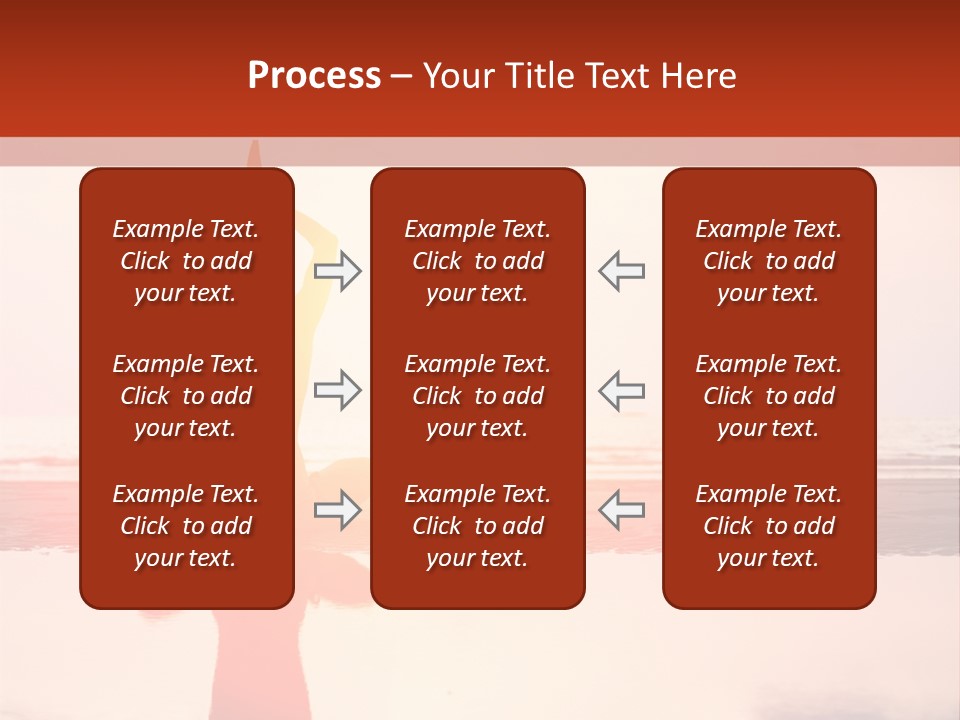 A Person Doing Yoga On The Beach With The Sun In The Background PowerPoint Template
