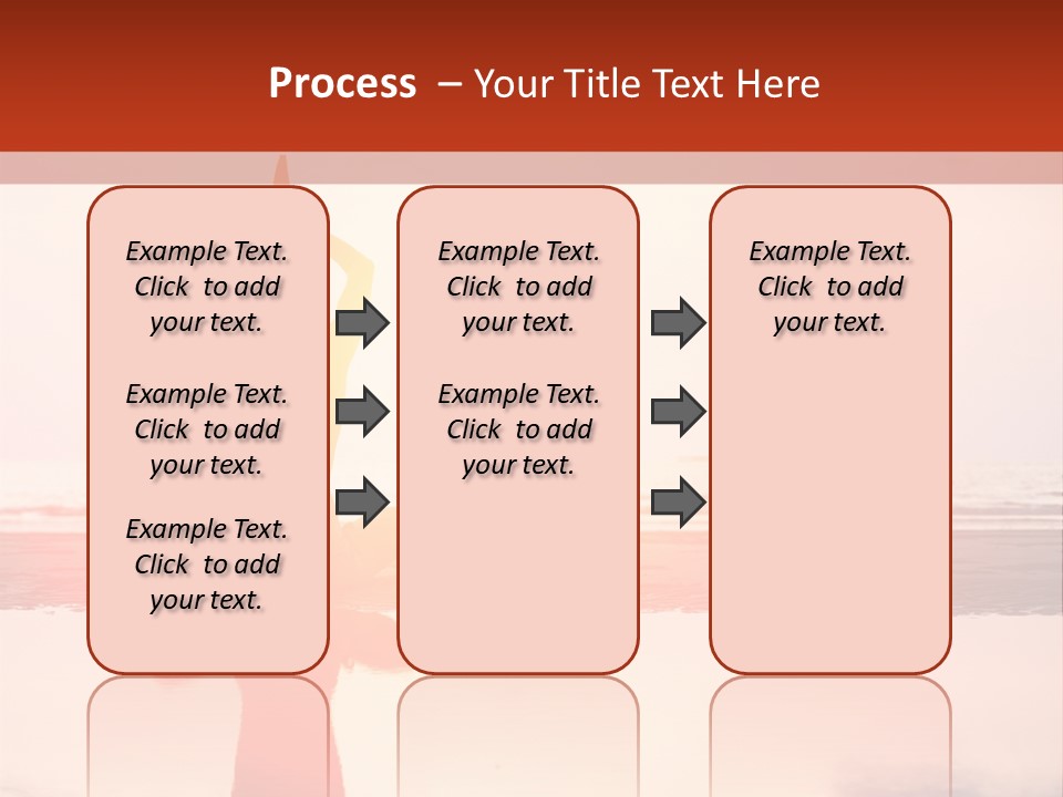 A Person Doing Yoga On The Beach With The Sun In The Background PowerPoint Template