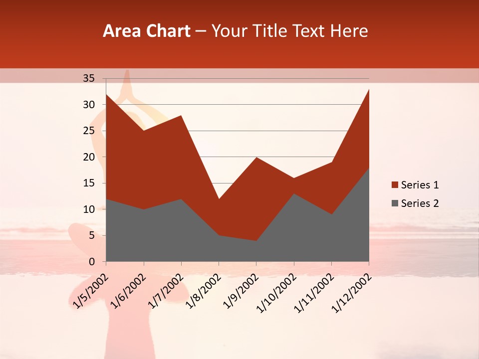 A Person Doing Yoga On The Beach With The Sun In The Background PowerPoint Template