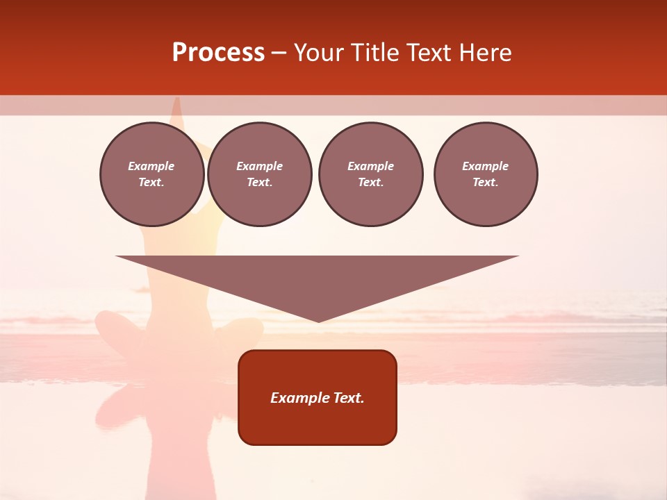 A Person Doing Yoga On The Beach With The Sun In The Background PowerPoint Template